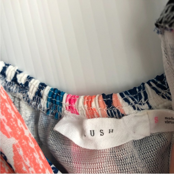 Lush Blue and Pink Patterned Maxi Dress - Picture 9 of 10